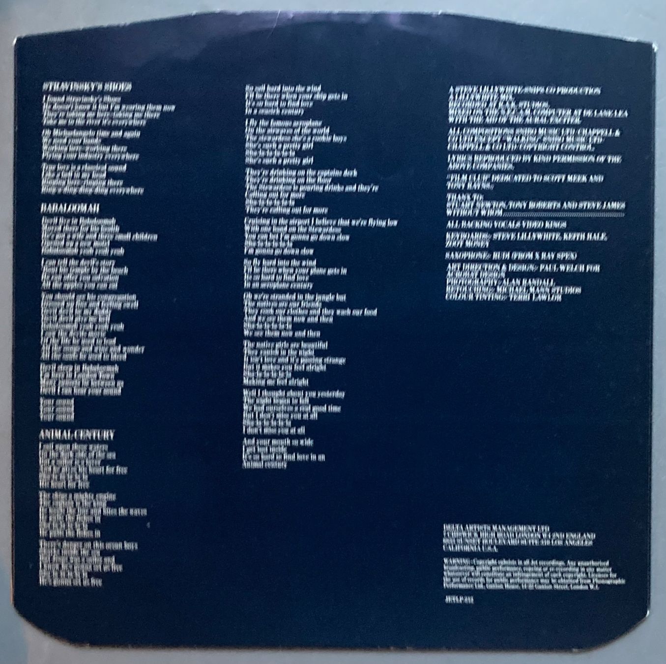 Dischi in vinile: SNIPS - VIDEO KING – Usato da Poliez-Pittet venduto da Newtown-Records 3