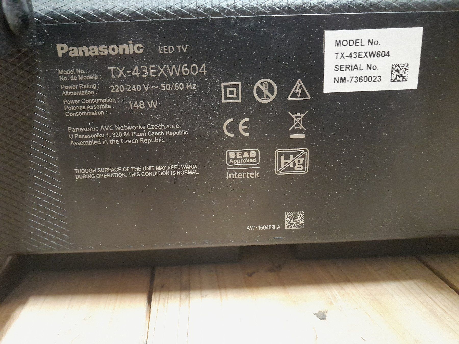Panasonic Televisori: PANASONIC TX-43EXW604 – Usato da Vaulion venduto da akedia 2