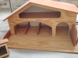 Trauffer Holzstall mit Kaninchengehege