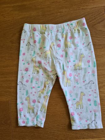 Baby Leggings Smile weiss Tiermotiv Grösse 62 