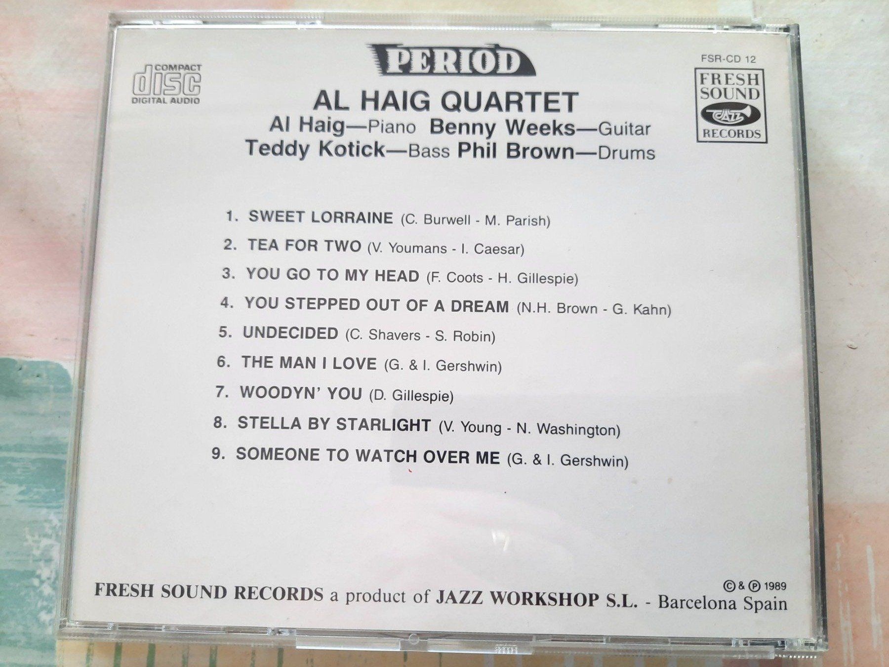 CD: Cd Al Haig Quartet - Period  – Usato da Pully venduto da bro_n52j 1