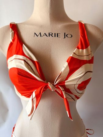 TRIUMPH, Bikini SUMMER ALLURE, Grösse 42B/42, Weiss/Orange