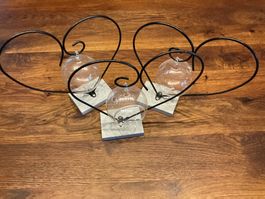 Deko-Objekt mit Glas-Kugeln, neuwertig