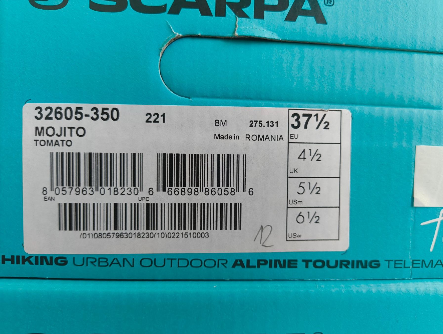 Scarpa Herrenschuhe: Scarpa Mojito Wanderschuhe Rot Grösse 37.5 Neu – Neu und originalverpackt aus Uitikon Waldegg von PJLS1 5