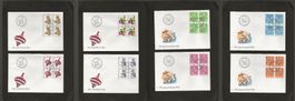 Schweiz Pro Juventute FDC Viererblock Serie 1986 1988