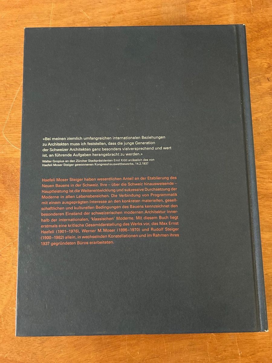 Libri: Architekten der Schweizer Moderne Haefeli Moser Steiger  – Usato da Zürich venduto da WWehrle 1