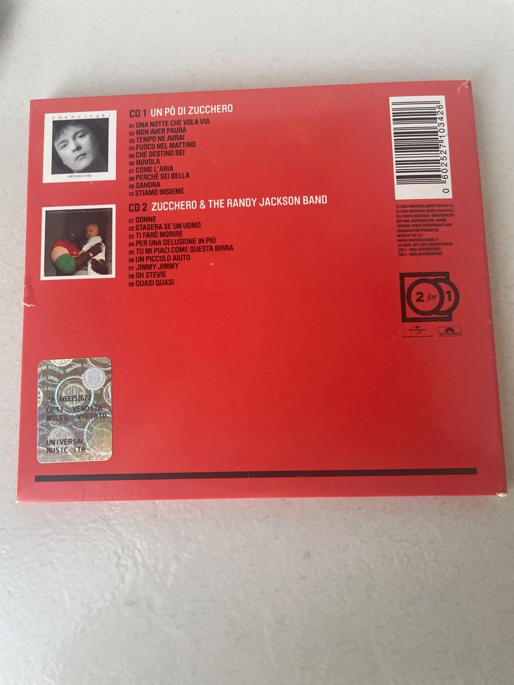 CD: Doppel CD - Zucchero e the Randy Jackson Band – Usato da Minusio venduto da Pink222 7