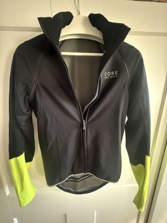 Gore Bike Wear Windstopper Jacke schwarz gelb Grösse M