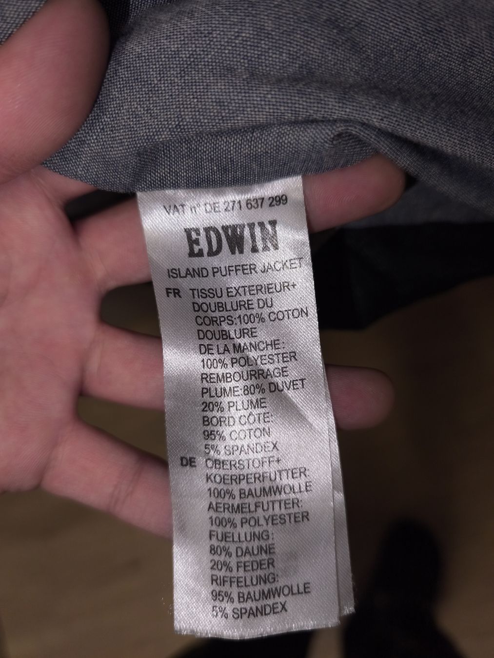 Edwin Vestes: Edwin Denim Daunenjacke Grösse M – D'occasion à Turbenthal par benzdk5 3