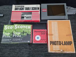 Kaken Daylight Table Screen & Scotch Magnetic/BASF Tape lot