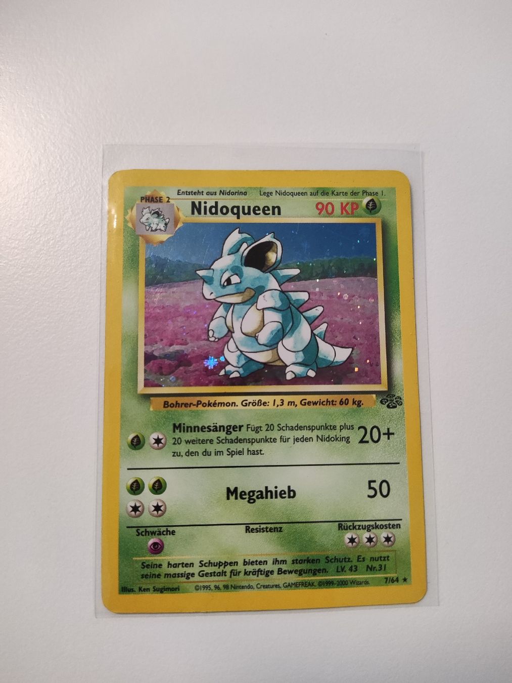 Pokémon Sammelbilder & Trading cards: Nidoqueen- 7/64 Jungle Set- Vintage- HOLO – Gebraucht aus Wilen b. Wollerau von ATS90