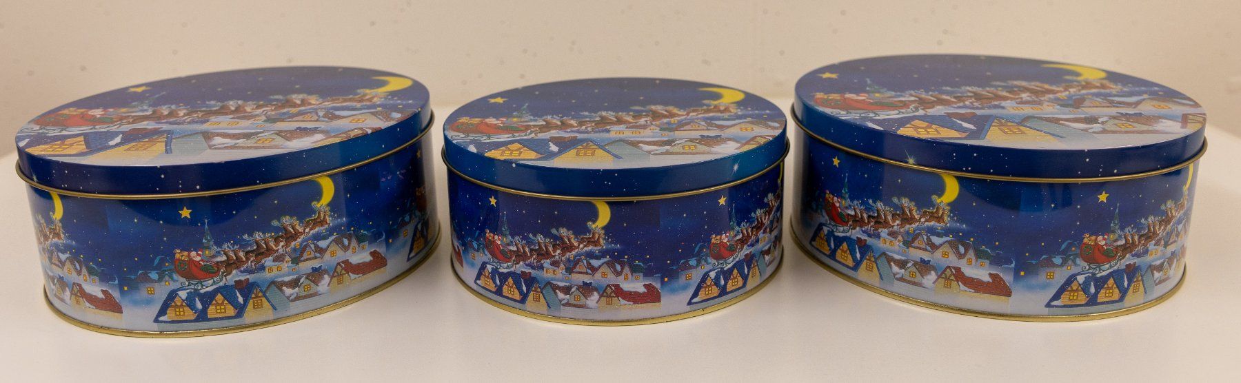 Altre Stoviglie: 3 Blechbüchsen mit Weihnachtsmotiv – Usato da St. Pantaleon venduto da pantaleon62 1