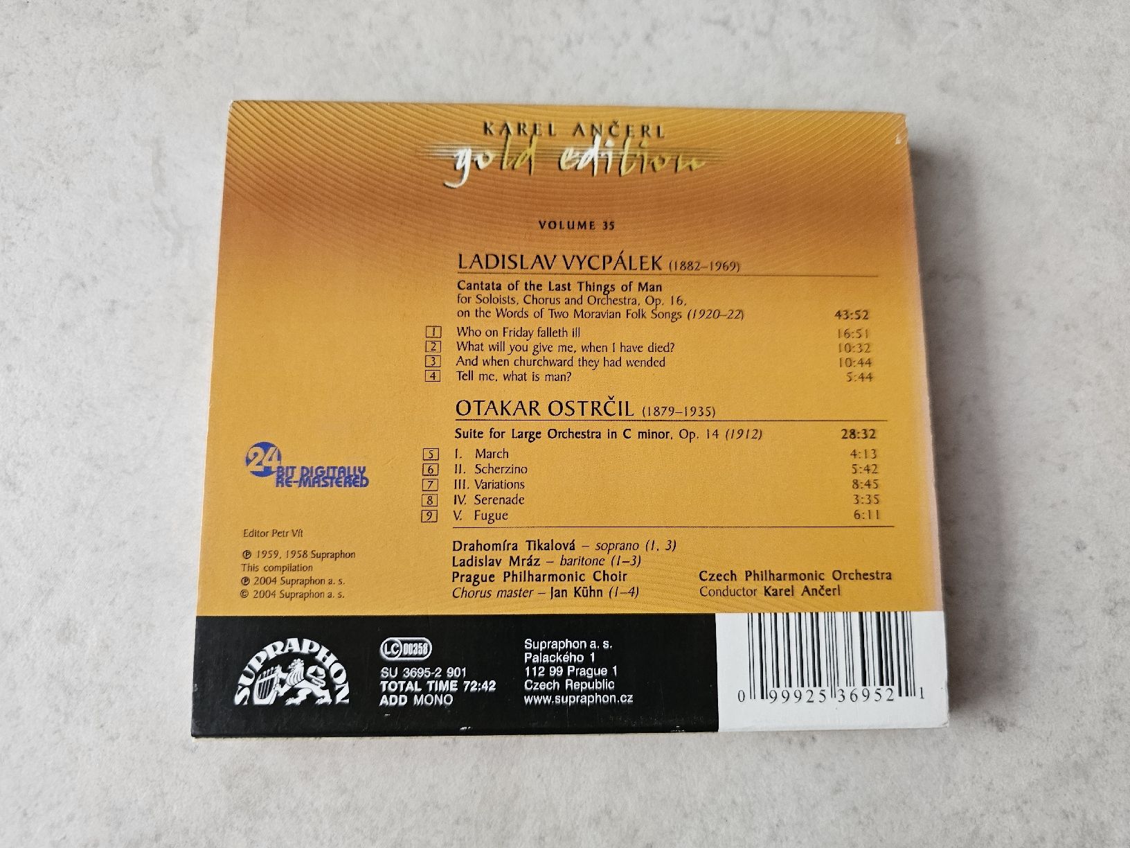 CD: Karl Ančerl  -  Gold Edition 35 – Usato da Schneisingen venduto da backstore24 1