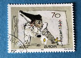 Nr. 1051 Pierrot spielt mit dem Faden GESTEMPELT 2002   