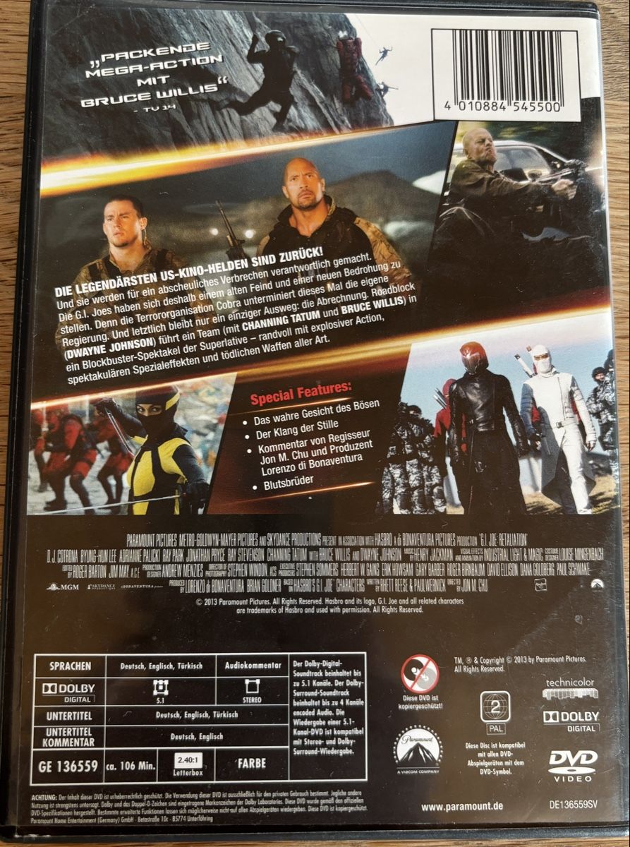 Tutti i DVDs: G.I. Joe: Die Abrechnung – Usato da Gebenstorf venduto da pas_9p6b 1