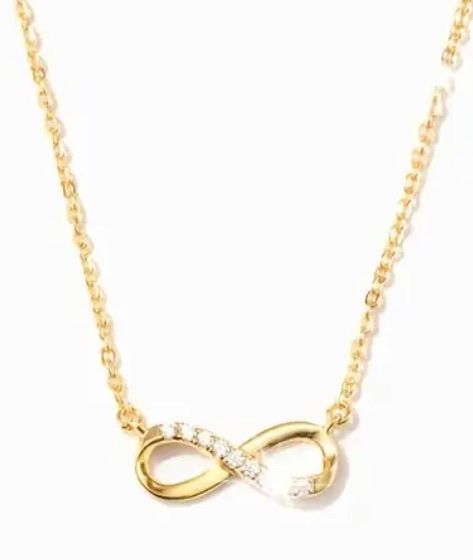 Catenine: 925 Silber Infinity Halskette vergoldet – Nuovo e nell'imballaggio originale da Hemmental venduto da Schmuckwelt2