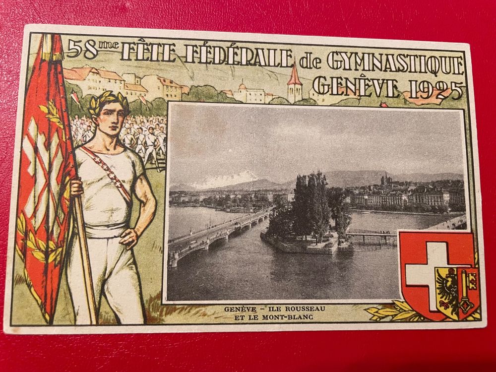 Becher Kupfer Fête fédérale de Gymnastique Genève. Juni 1925 (Gebraucht