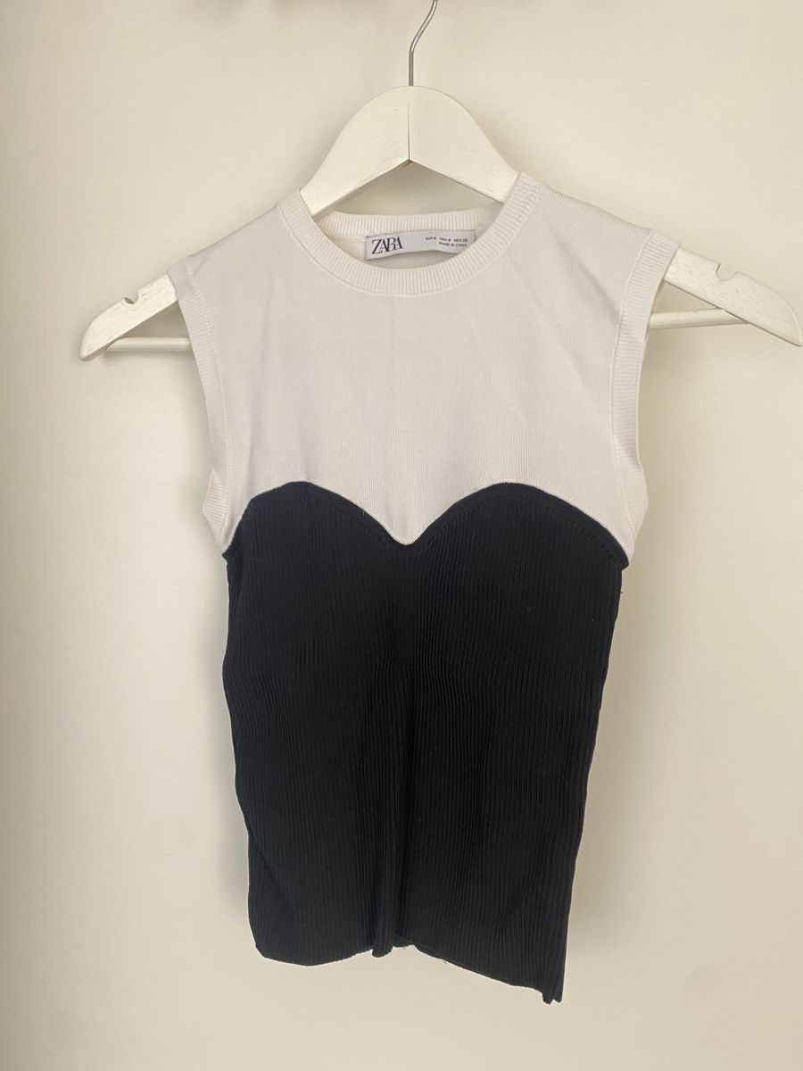 Zara Top: Haut ZARA bicolore, S – Usato da Bussigny venduto da cac_q2c6 1