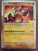 Pokemon Groudon Holo 30 Jahre (Versand gratis)