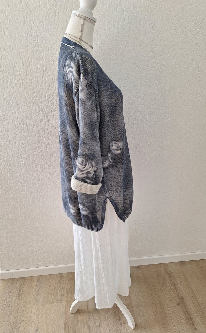 Maglioni & Felpe: Strickpullover, Oversize, Blau/Weiss, Grösse M/L – Nuovo (secondo la descrizione) da Reinach AG venduto da silver_65 2