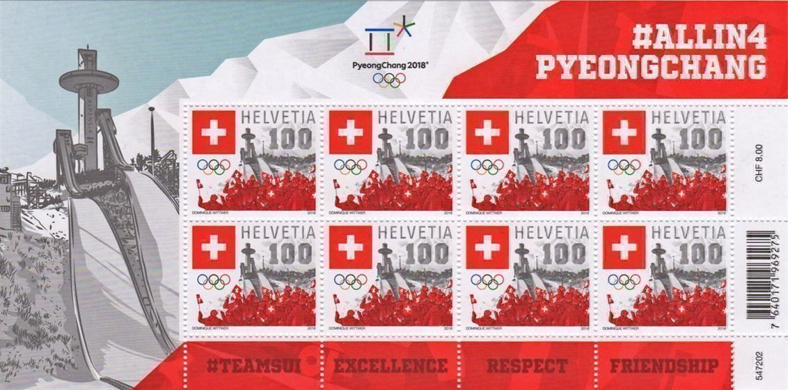 Tutti i francobolli: Kleinbogen Winterolympiade PyeongChang** 2018 – Nuovo (secondo la descrizione) da Dottikon venduto da haeusibuh5