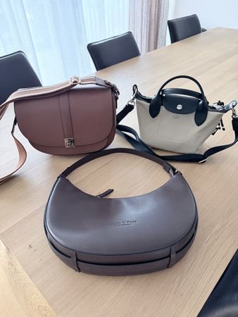 Drei Taschen wie neu Longchamp, Marc O‘Polo, CAROLL