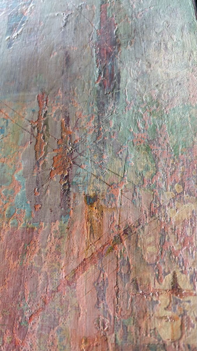 Dipinti: Orginal abstraktes Acrylbild, 60x50 cm, hell/bunt – Nuovo e nell'imballaggio originale da Kirchlindach venduto da GeibKeller 5