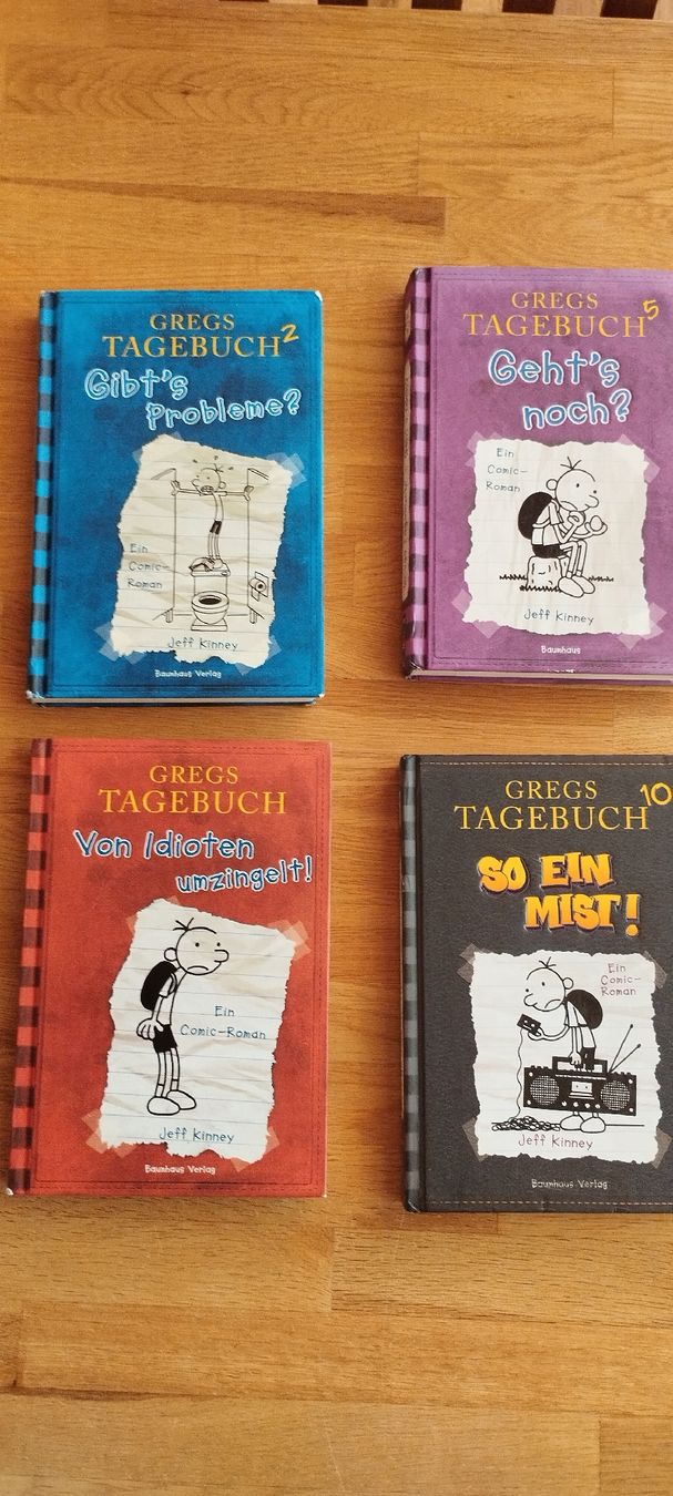 Livres: 4 Bücher Gregs Tagebuch  – D'occasion à Mörel par MJoaoCosta