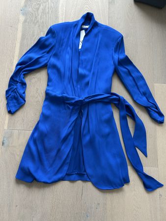 Mantel Kleid Blazer NEU Zara S blau