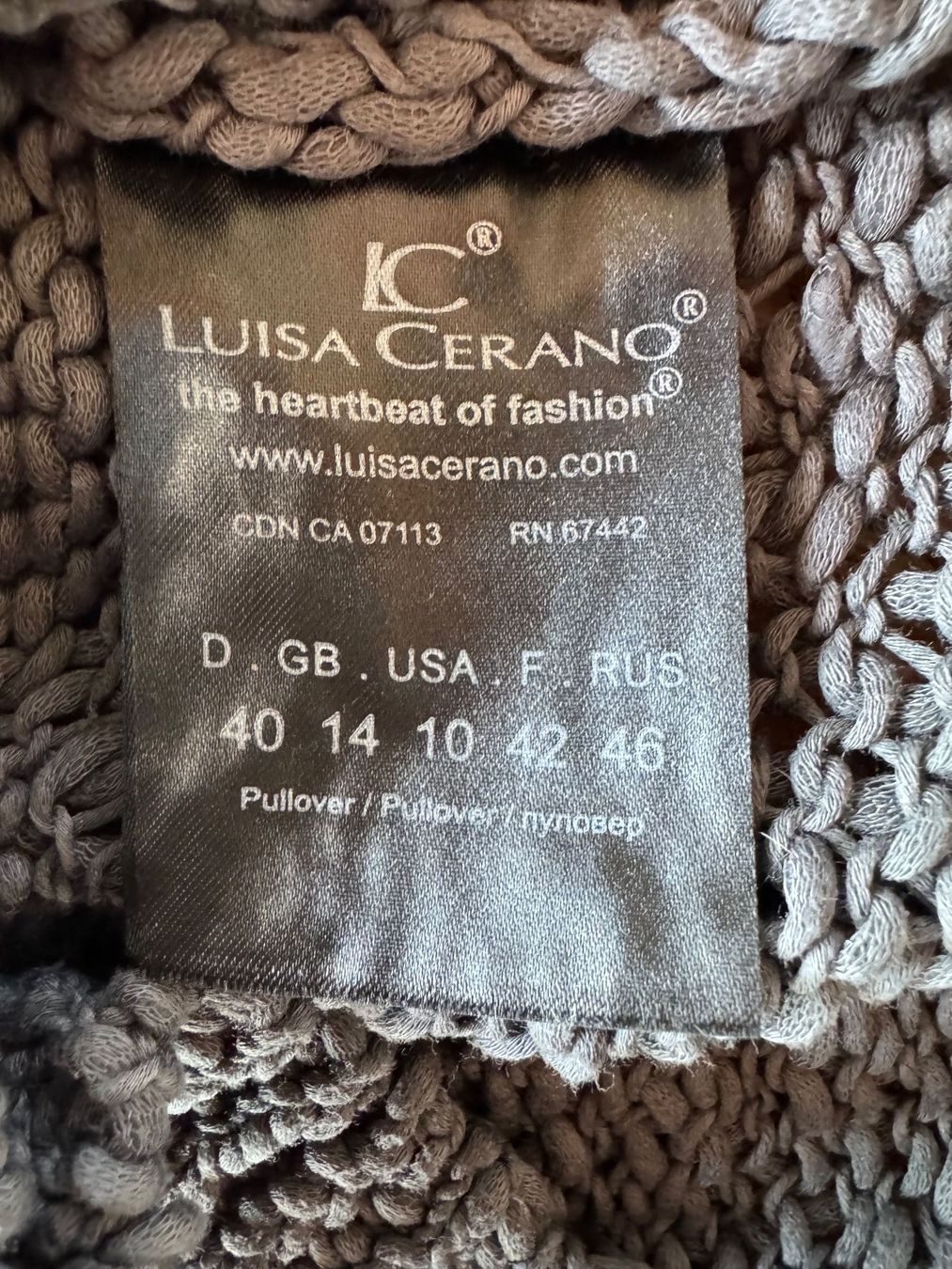 Luisa Cerano Tops: Cooles Stricktop Luisa Cerano, Gr. 40 – Neu (gemäss Beschreibung) aus Oberrohrdorf von maggys15 3
