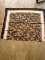 Damen Halstuch mit Blumenmuster braun