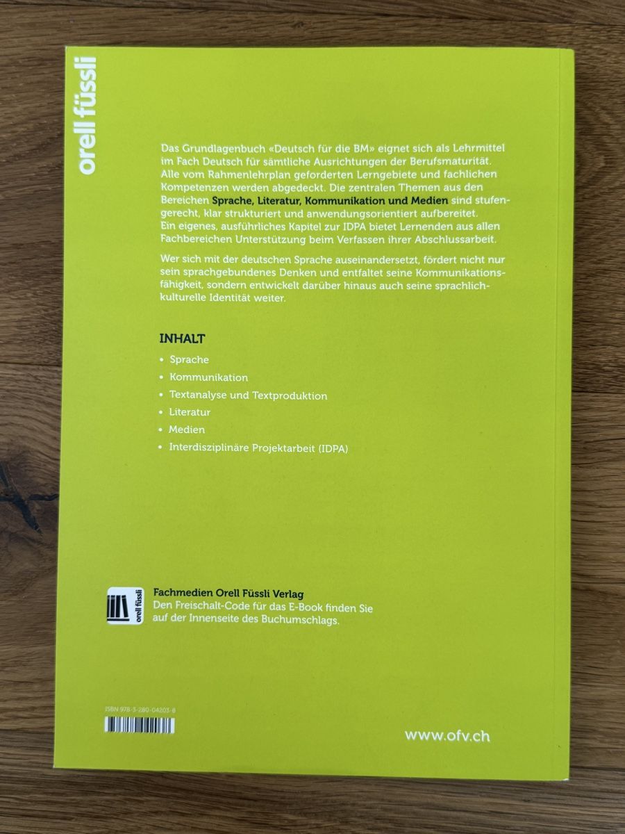 Bücher: Deutsch BM Buch – Gebraucht aus Heimberg von eme_c2bs 1