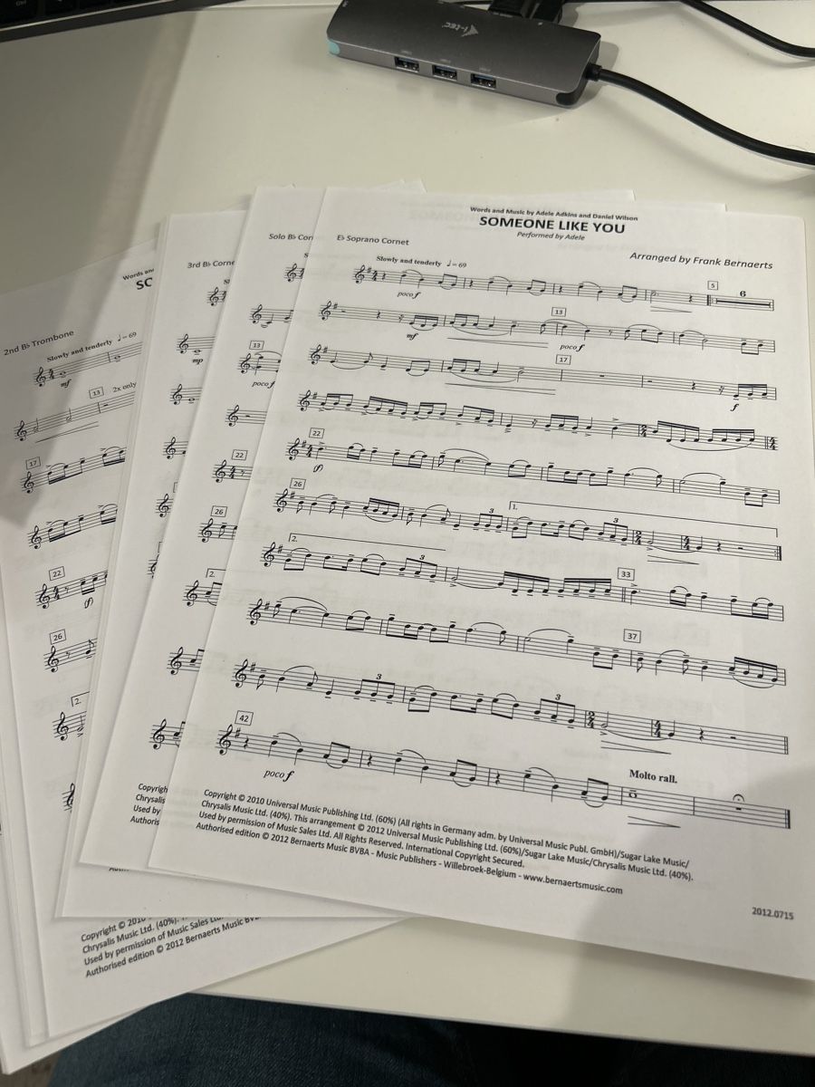Libri: Brass Band Noten: Someone like you – Nuovo (secondo la descrizione) da Galgenen venduto da Red27 2