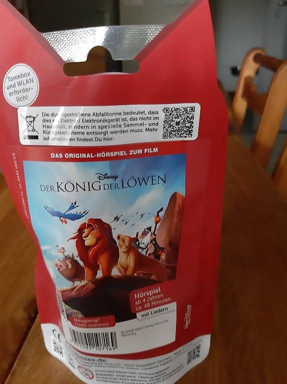 Audiolibri: Tonie König der Löwen  – Nuovo e nell'imballaggio originale da Gams venduto da Marina050 1