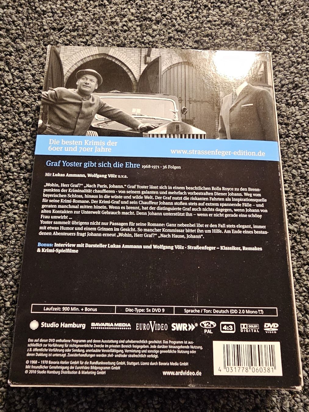 Tutti i DVDs: Strassenfeger Graf Yoster Folge 01-36  – Usato da Ruswil venduto da jan_bxl5 1