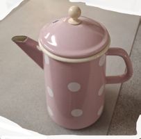 Kaffeekrug / Kaffeekanne mit Deckel, Emaille, neu