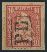 1867 - Sitzende Helvetia - PD Stempel