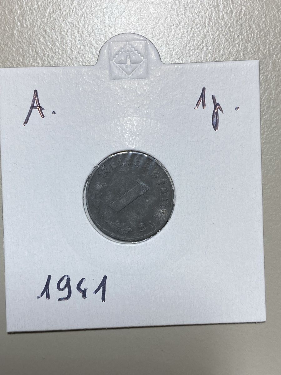 Tutti le monete: Allemagne - 1 Pfennig - 1941 – Usato da Payerne venduto da Mike1682