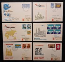6X FLUGPOST-BRIEFE