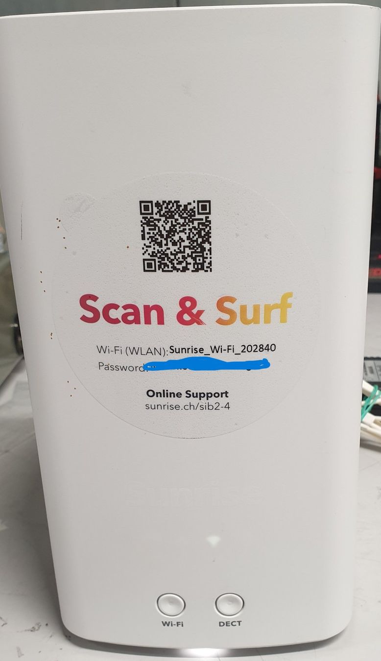 Sunrise Modem & Router: Sunrise Internet Modem mit Wireless und Fiber Anschluss – Usato da Horw venduto da Arta20000