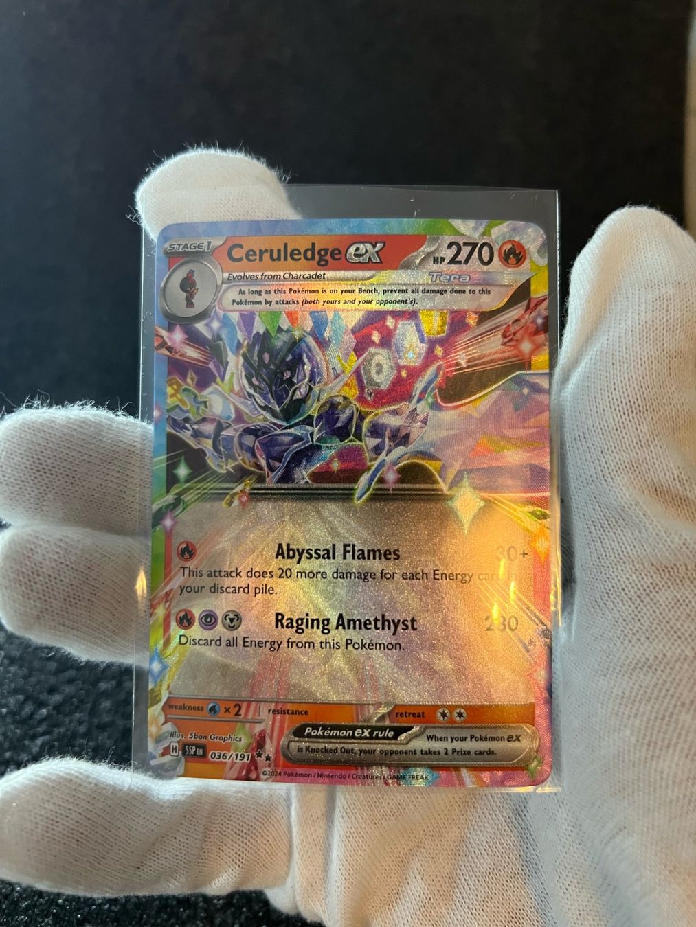 036 191 pokemon card Pokémon TCG - Ceruledge ex - 036/191 - Double Rare
