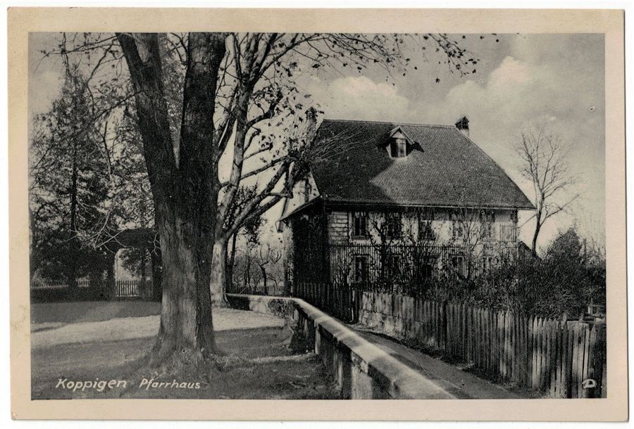 Cartoline postali: Koppigen, Pfarrhaus, gelaufen 1938 – Usato da Frauenfeld venduto da POML