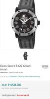 EPOS SPORT 3422 OPEN HEART SKELETON FULL SET Herrenuhr