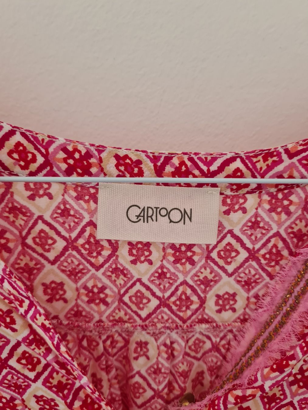 Camicette: CARTOON Bluse pink Muster Grösse 34  – Nuovo (secondo la descrizione) da Adligenswil venduto da FriedasWelt 1