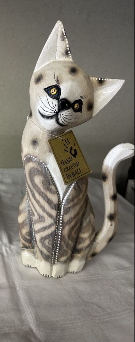 Statuette: Katzen Figuren von Bali – Nuovo e nell'imballaggio originale da Frümsen venduto da Swissline90