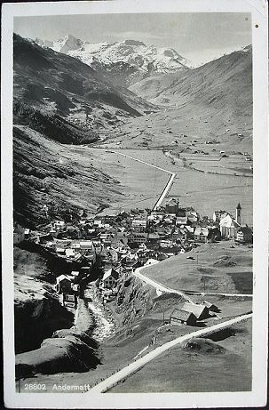 Cartoline postali: ANDERMATT Nr. 28802 – Usato da Jona venduto da philajona