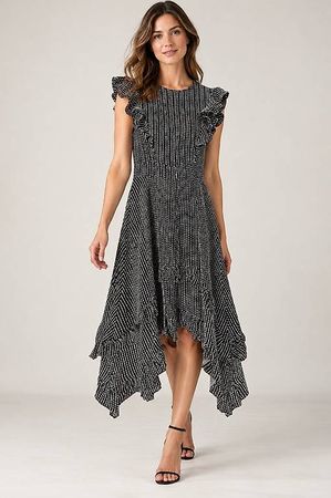 AllSaints Midikleid, Grösse EU 42 (UK 14 / US 10)