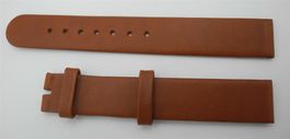 16 mm Leder Uhrenarmband braun, Nr. 26a