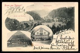 AK Eggiwyl, Gasthof z. Löwen, Kirche und Pfarrhaus, Salzhaus