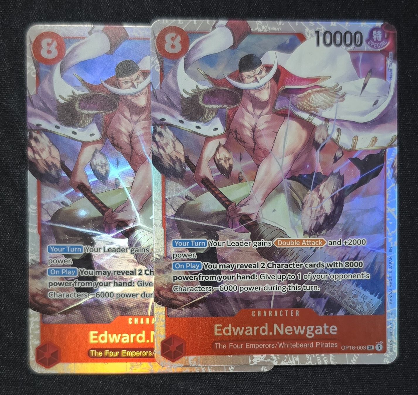 Bandai Cartes à collectionner: 2X OP16-003 Edward Newgate SR – Neuf (Voir description) à Melano par emm_m2jq